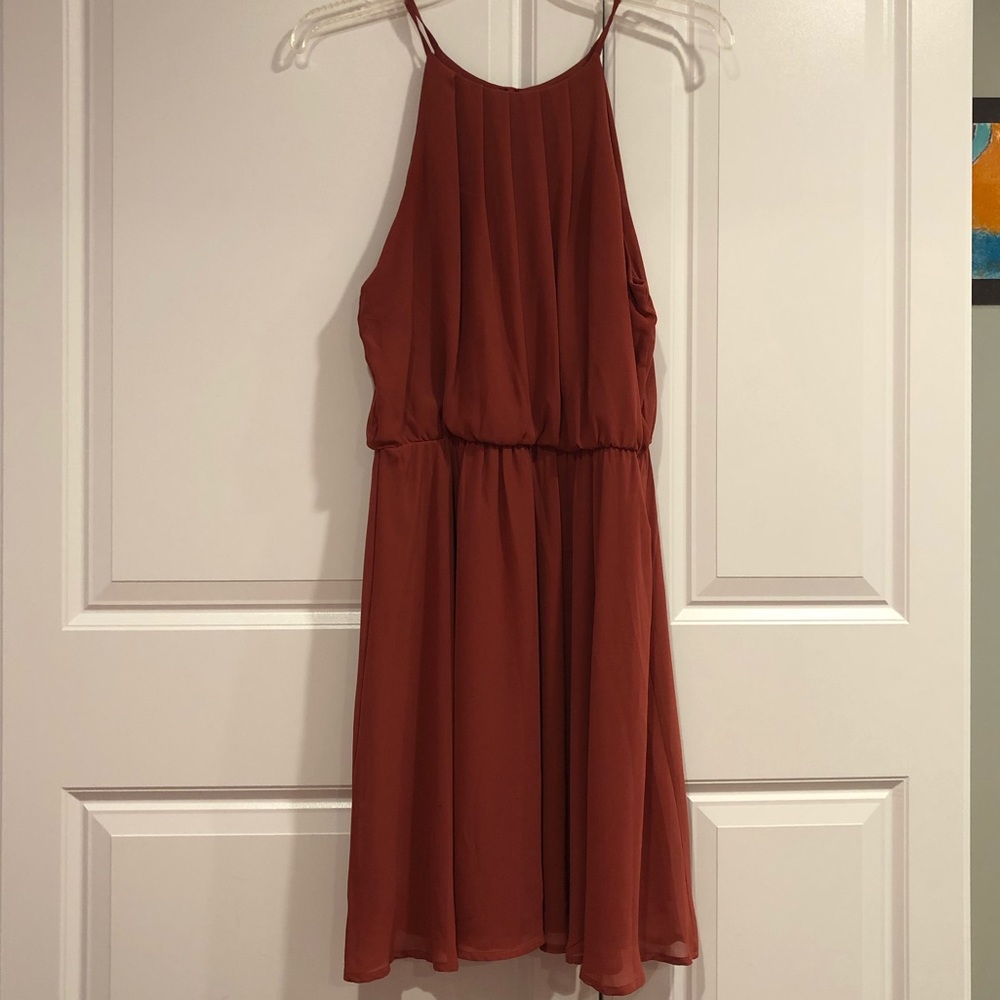 Beautiful Lush summer halter dress, Large